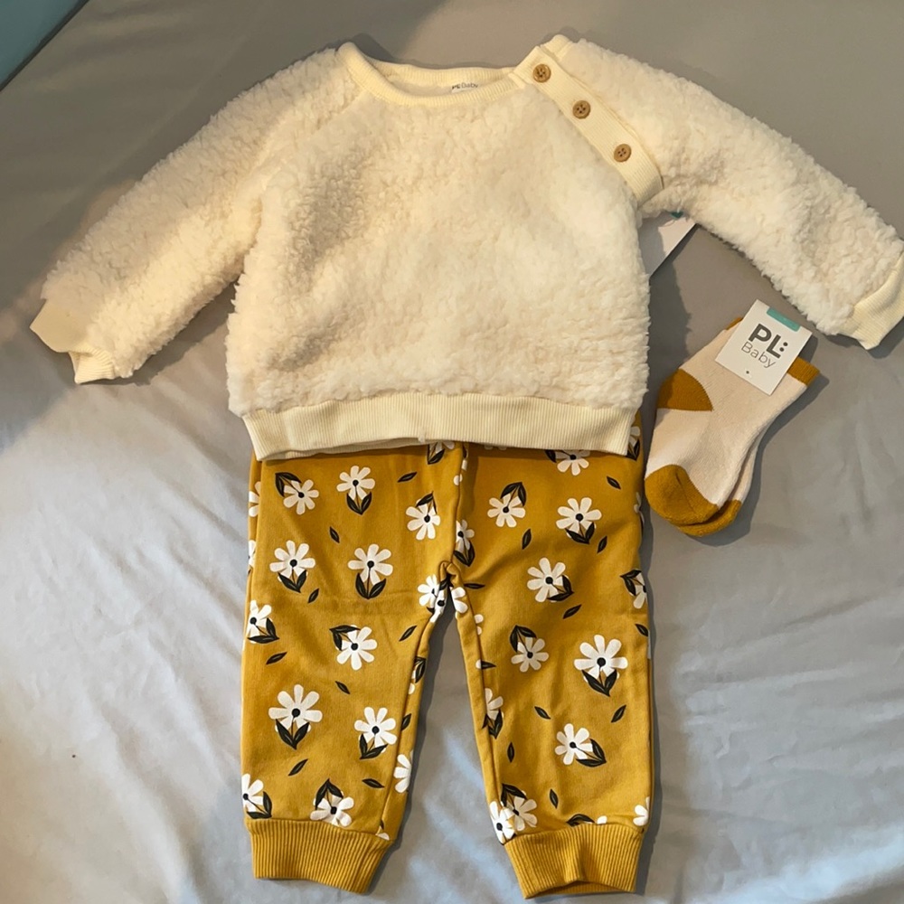 3 piece set - Sherpa top